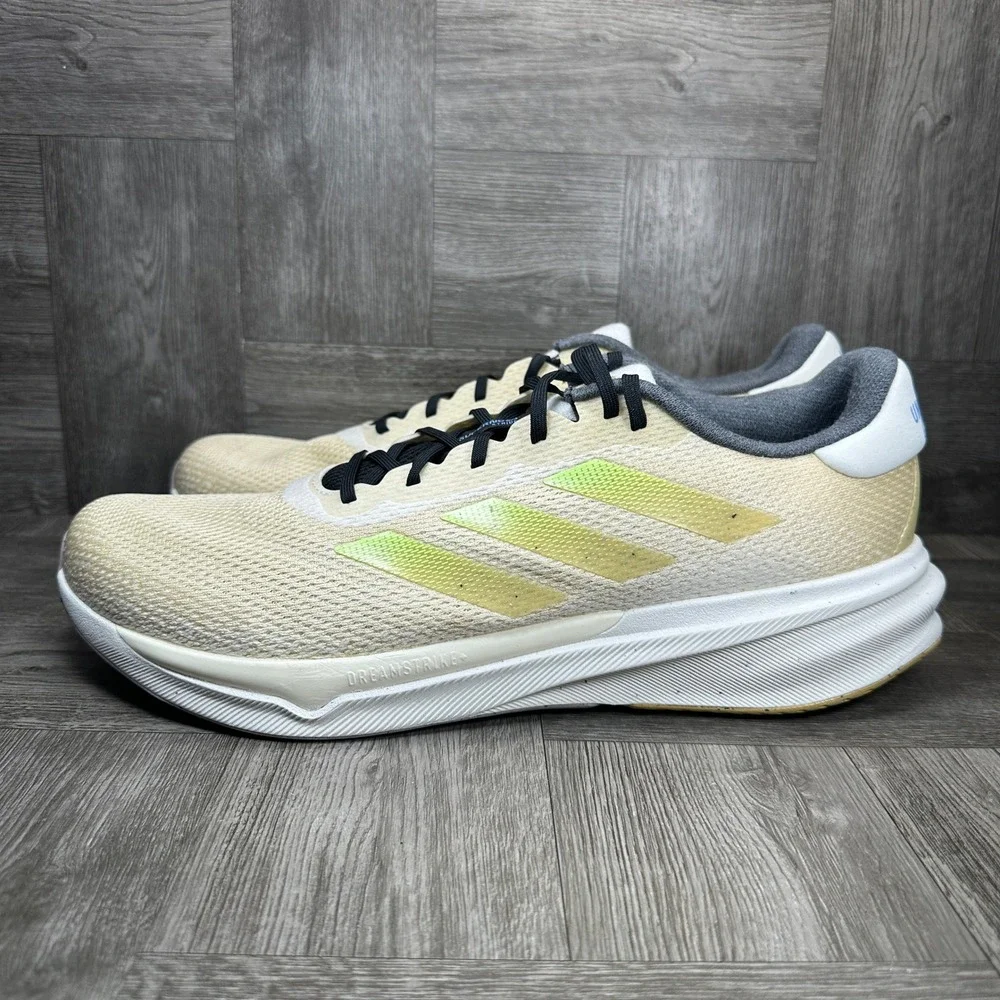 Adidas Supernova Stride MFTP Mens 13 Cream Lime Green Running NEW IG8322